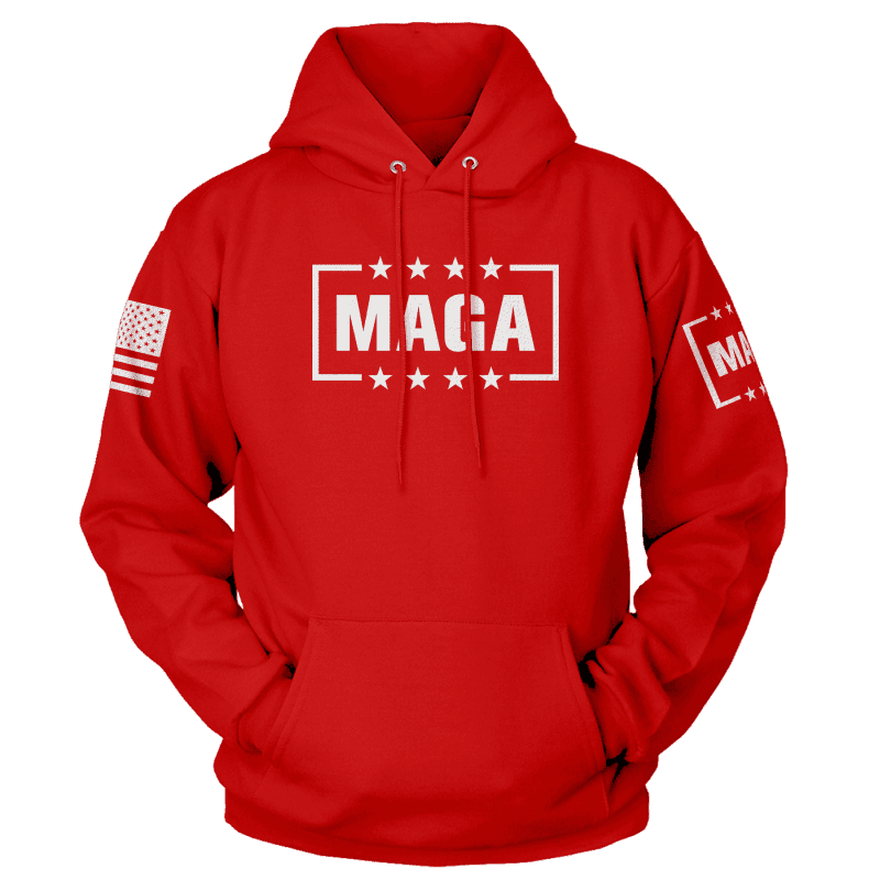 Red / XS MAGA Hoodie maga trump