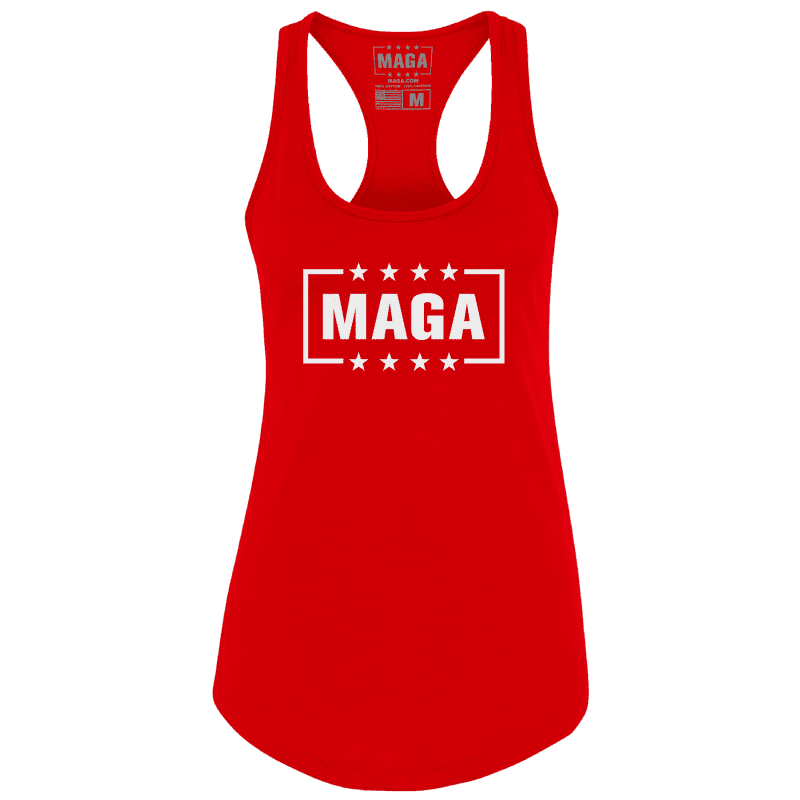 Red / XS MAGA Racerback Tank Top maga trump