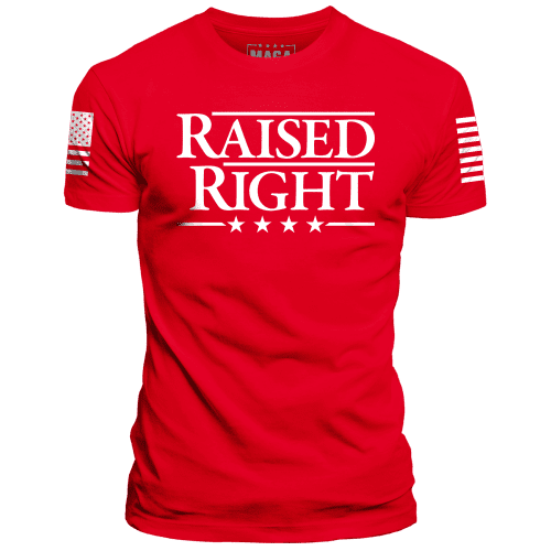 Red / XS Raised Right maga trump