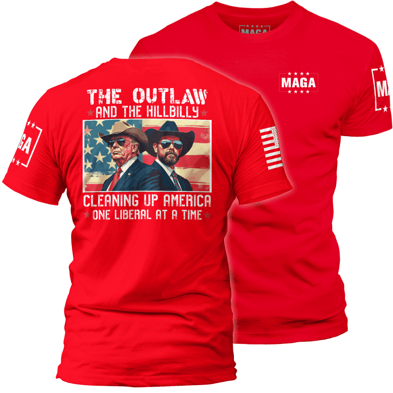 Red / XS The Outlaw and the Hillbilly maga trump