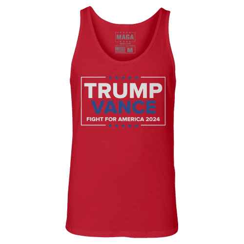 Red / XS Trump Vance - Fight Tank Top maga trump