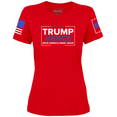 Red / XS Trump Vance - MAGA Ladies Tee maga trump