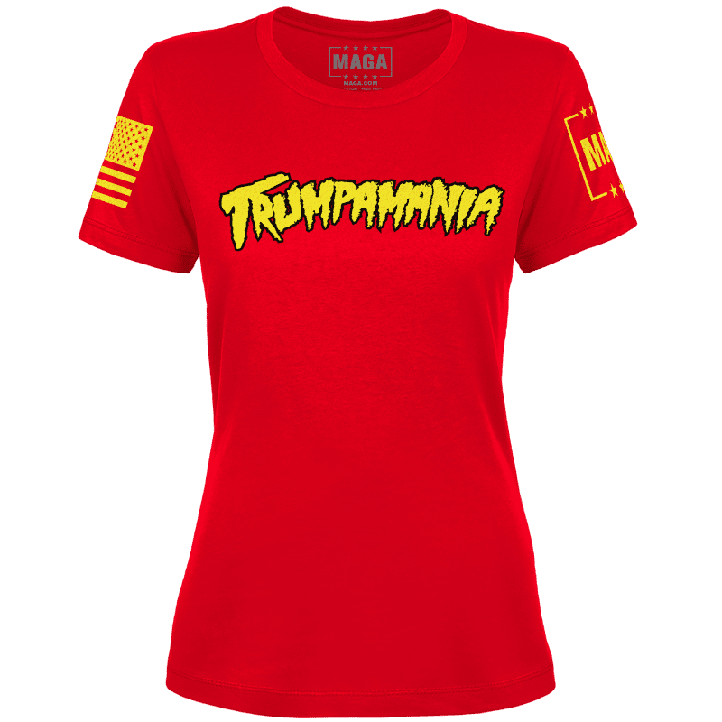 Red / XS Trumpamania Ladies Tee maga trump