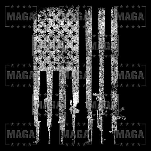 rifle flag white maga trump 34152089682097