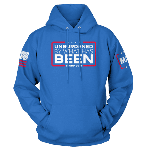 Royal / XS Unburdened by What Has Been Hoodie maga trump