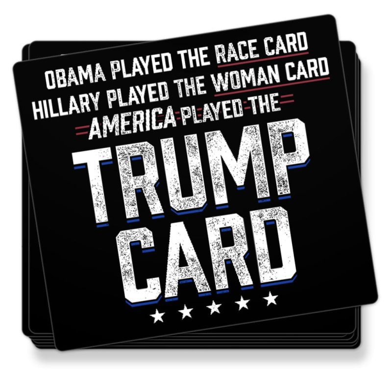 sticker decal trump card sticker maga trump 35092630536369