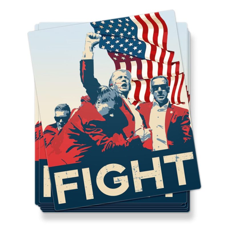 Sticker/Decal Trump Fight Iconic Sticker maga trump