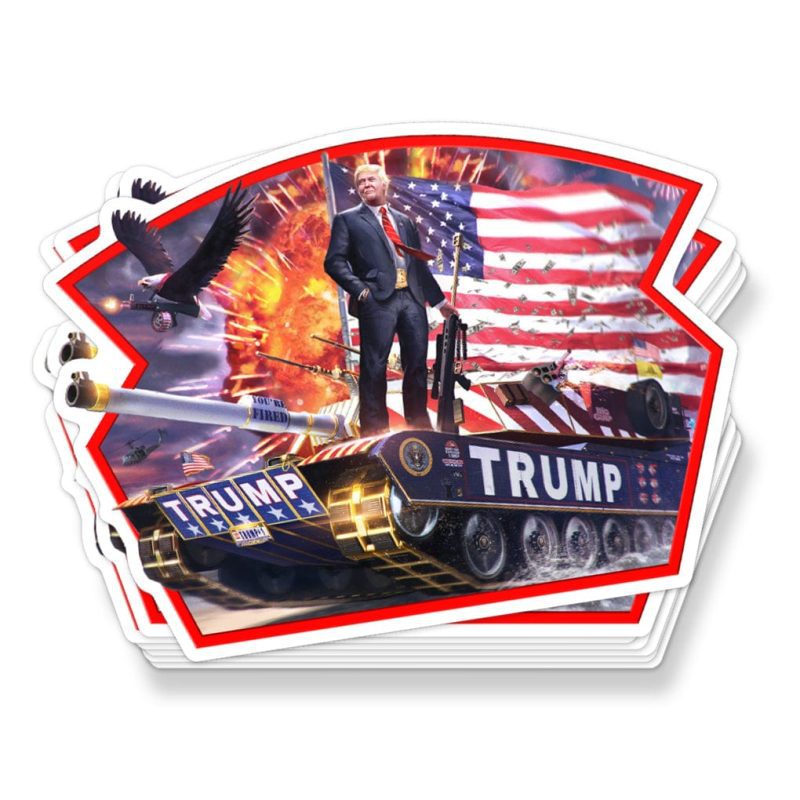 sticker decal trump tank v1 maga trump 35283106824369