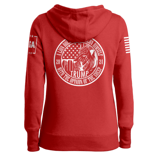 trump 24 a lion does not concern himself ladies hoodie trump 24 a lion does not concern himself ladies hoodie maga trump 37462483468465