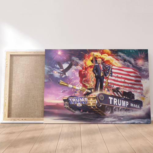 trump tank 2016 remastered canvas trump tank 2016 remastered canvas maga trump 37245794648241