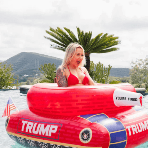 trump tank water blaster pool float winter sled maga trump 34806121234609