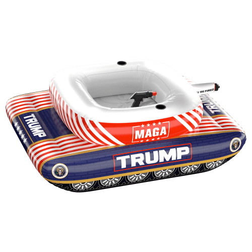 trump tank water blaster pool float winter sled maga trump 34866553258161