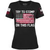 Try To Stomp On This Flag Ladies Tee maga trump