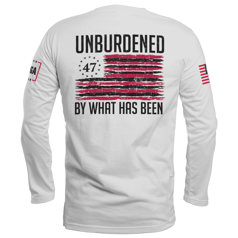 unburdened by what has been 2 long sleeve unburdened by what has been 2 long sleeve maga trump 37422191706289