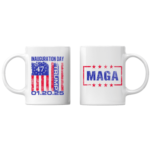 White Inauguration Day Mug maga trump