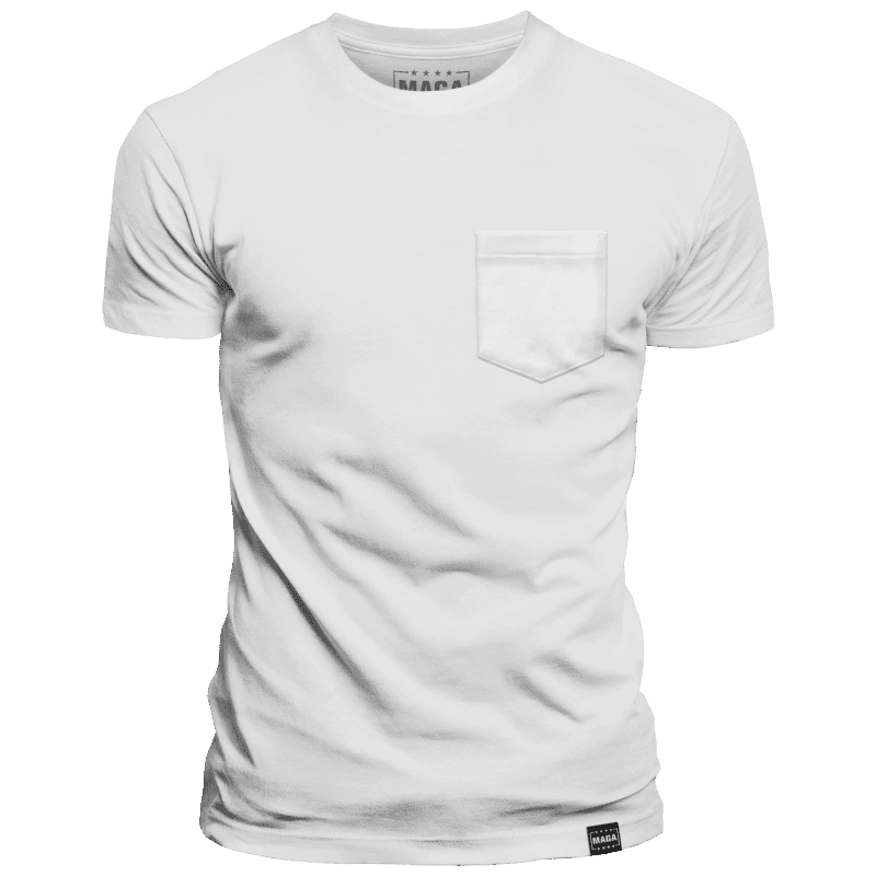 White / S Classic MAGA Pocket Tee maga trump