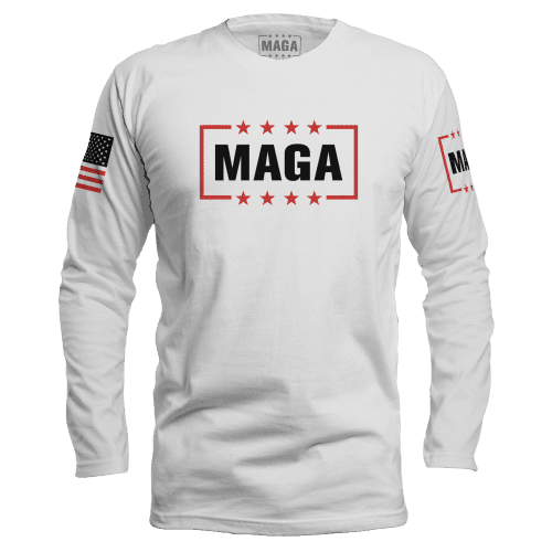 White / S MAGA Long Sleeve maga trump