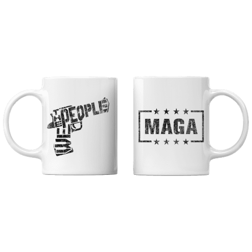 White We The People Coffee Mug maga trump