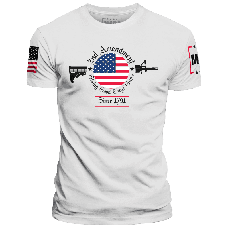 White / XS 2nd Amendment Giving Good Guys Guns maga trump