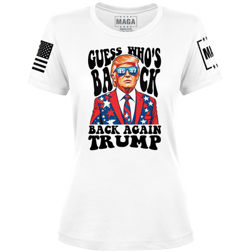 White / XS Guess Who's Back Again Trump Ladies Tee maga trump