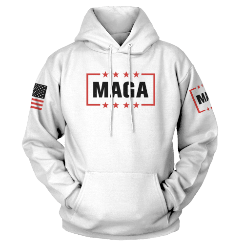 White / XS MAGA Hoodie maga trump