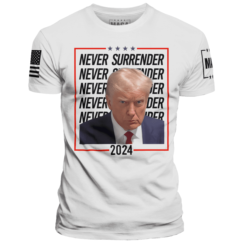 White / XS Never Surrender (White) maga trump