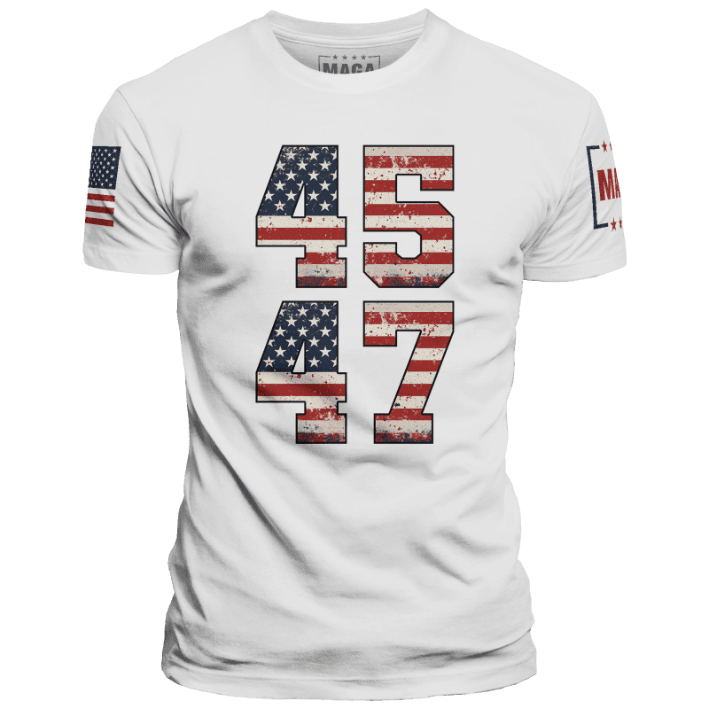 White / XS Number 45 47 maga trump