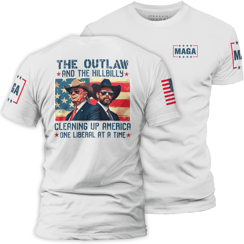 White / XS The Outlaw and the Hillbilly maga trump