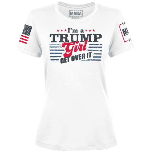 White / XS Trump Girl Ladies Tee maga trump