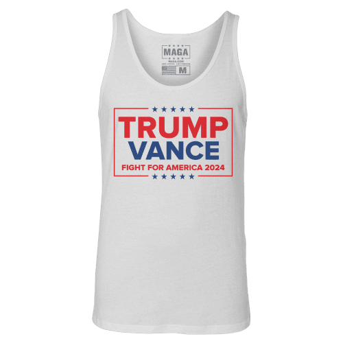 White / XS Trump Vance - Fight Tank Top maga trump