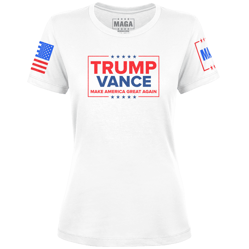 White / XS Trump Vance - MAGA Ladies Tee maga trump