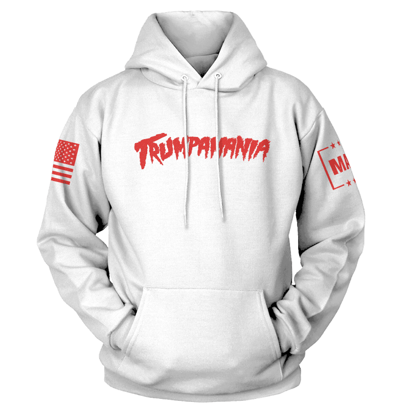 White / XS Trumpamania Hoodie maga trump