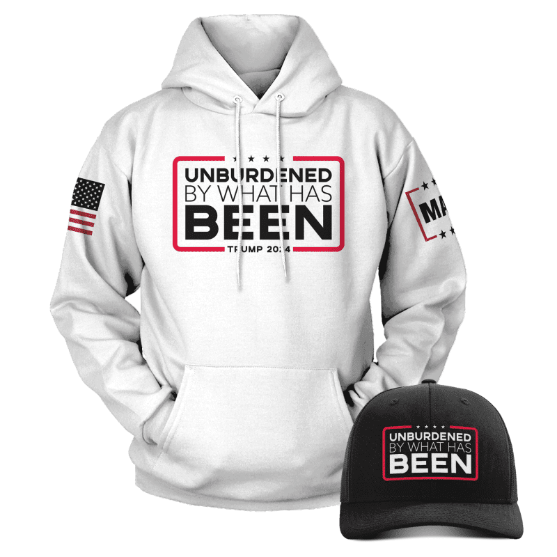 White / XS Unburdened by What Has Been Patriot Bundle maga trump