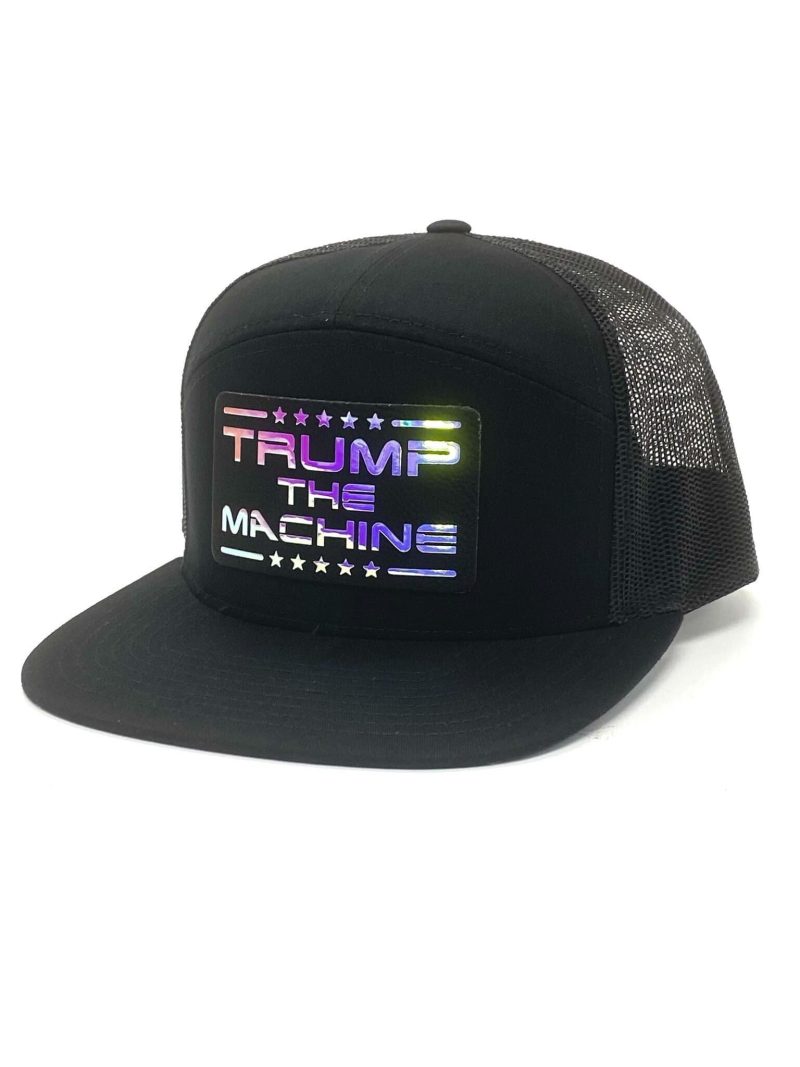 wool blend flatbill trucker black trump the machine flatbill hat trump the machine flatbill hat maga trump 37526872654001