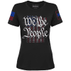 XS / Black We The People Flag Ladies Tee maga trump